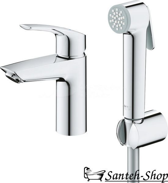 Grohe Eurosmart New Baterie de lavoar S-Size cu spray igienic, crom (23124003) 23124003 foto