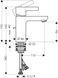 Baterie de lavoar Hansgrohe Metris S (31060000) 31060000 foto 10