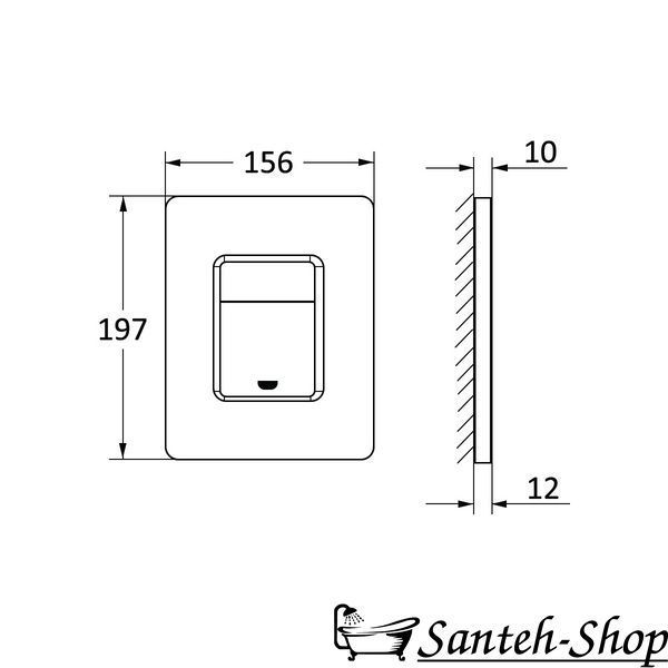 Kit instalare WC GROHE RAPID SL + clapetă de acționare GROHE COSMO + WC suspendat IMPRESE KUBIK&nbsp;38840000+38732000+c06810233TW 38840000+38732000+c06810233TW foto
