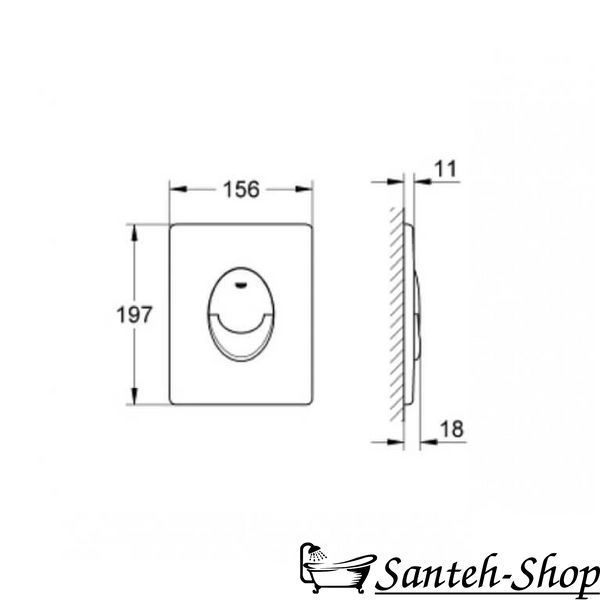 Sistem de instalare a toaletei Grohe Rapid SL 3-&icirc;n-1 cu placă de clapere Skate Air, negru mat (3884000G/38505KF0) 3884000G_38505KF0 foto