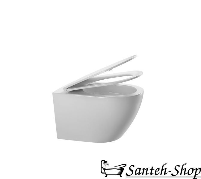 Подвесной унитаз IMPRESE OSLAVA c06307108 (twist, сиденье duroplast) 320 x355 x 535 мм белый c06307108 фото