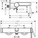 Baterie de baie Hansgrohe Finoris, montată pe perete, negru mat (76420670) 76420670 foto 2