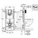 Sistem de instalare a toaletei Grohe Rapid SL 3-&icirc;n-1 cu placă de clapere Skate Air, negru mat (3884000G/38505KF0) 3884000G_38505KF0 foto 2