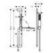 Душевой набор Hansgrohe Pulsify E 100 1jet EcoSmart+ 65 см, Chrome (24371000) 24371000 фото 2