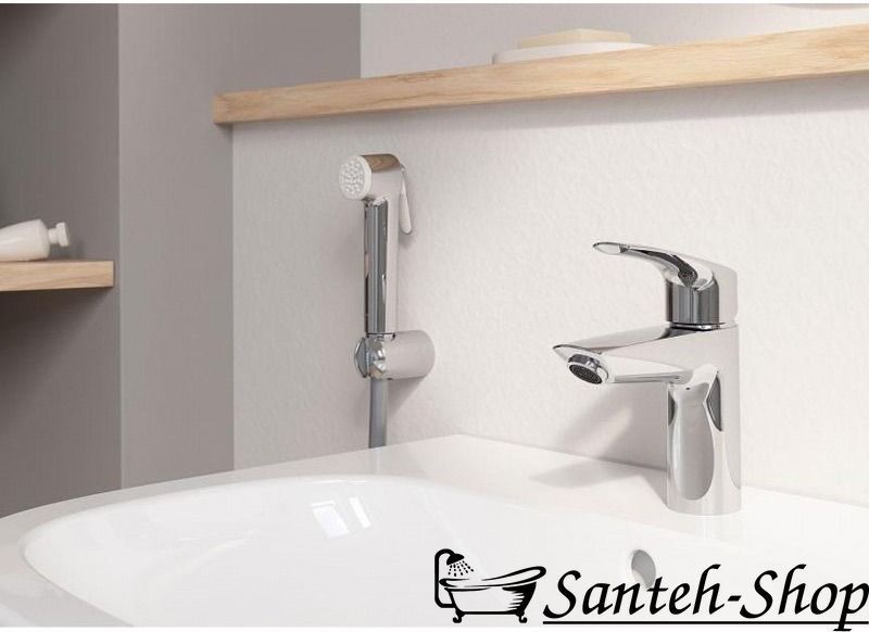 Grohe Eurosmart New Baterie de lavoar S-Size cu spray igienic, crom (23124003) 23124003 foto