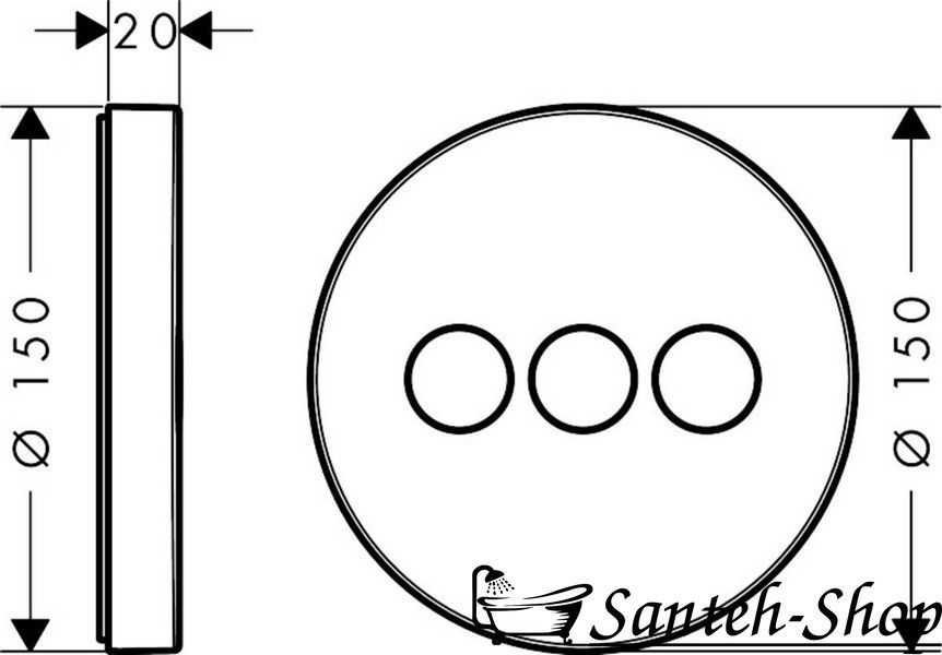Supapă de deviere Hansgrohe ShowerSelect (15745000) 15745000 foto