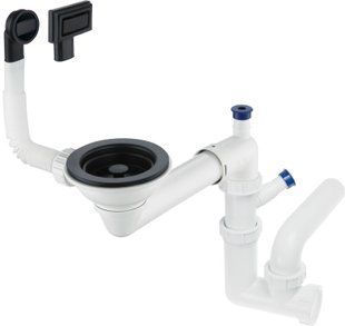 Сифон для умывальника DEANTE SPACE-SAVER ZXY_N949, 1-функция, nero ZXY_C949 фото