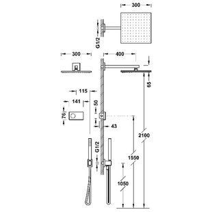 Sistem de dus Tres SHOWER TECHNOLOGY 09288563NM cu control electronic 09288563NM foto