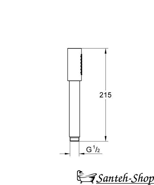 Duș de m&acirc;nă GROHE Sena Stick 26465DL0 1 mod Brushed Warm Sunset 26465DL0 foto