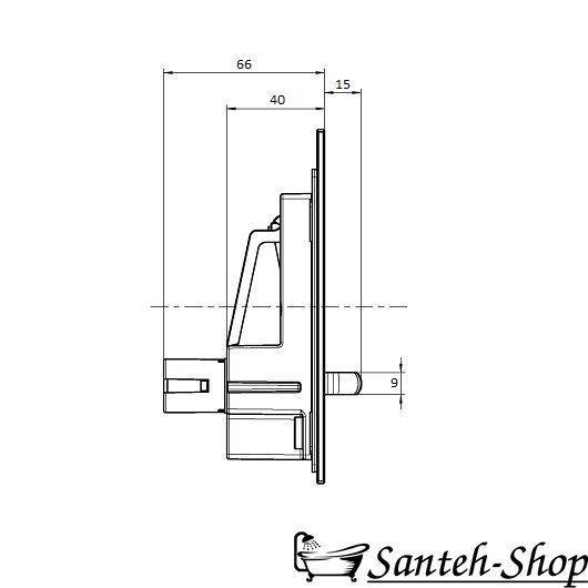 Placă de comandă Villeroy & Boch ViConnect negru mat 922169AN 922169AN foto