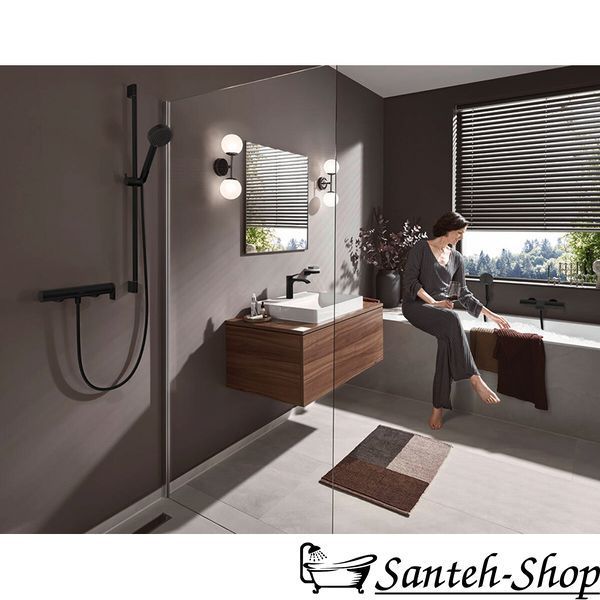 Baterie baie Hansgrohe Vivenis 75420670 negru mat 75420670 foto