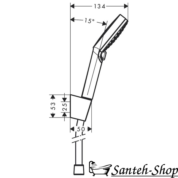 Set dus Hansgrohe 26692400 Crometta Vario 160, alb/crom 26692400 foto