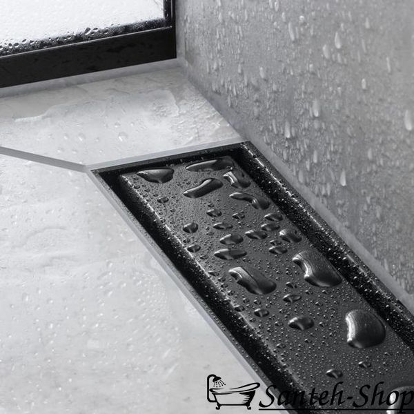 Hansgrohe RainDrain Match Rigolă de suprafață, Negru mat (56037670) 56037670 foto