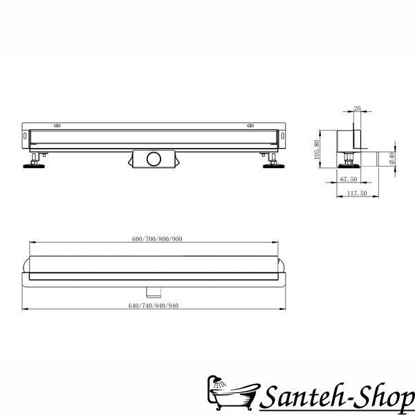 Sifon de dus IMPRESE i-FLOW d44600SW13 d44600SW13 foto