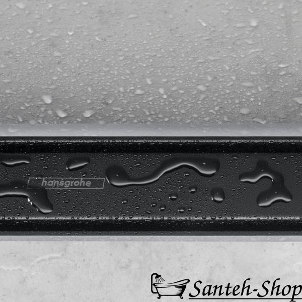 Hansgrohe RainDrain Match Rigolă de suprafață, Negru mat (56037670) 56037670 foto