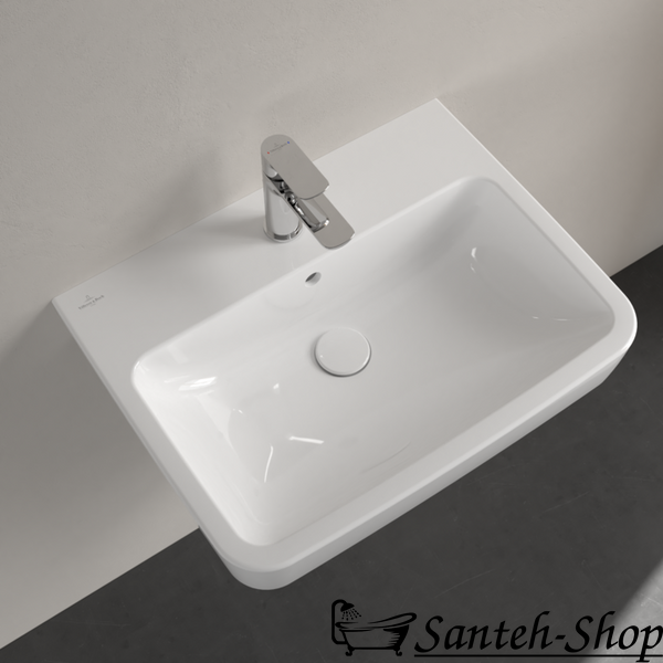 Раковина Villeroy & Boch O.novo 4A416001, 600 x 460 x 175 mm, с переливом, Альпийский белый 4A416001 фото