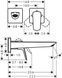 Baterie lavoar Hansgrohe Logis Fine 205, montată pe perete, negru mat (71256670) 71256670 foto 2