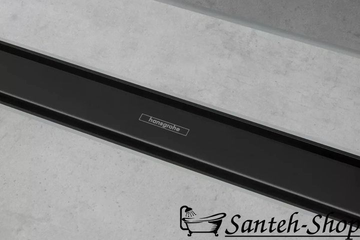 Hansgrohe RainDrain Match Rigolă de suprafață, Negru mat (56037670) 56037670 foto