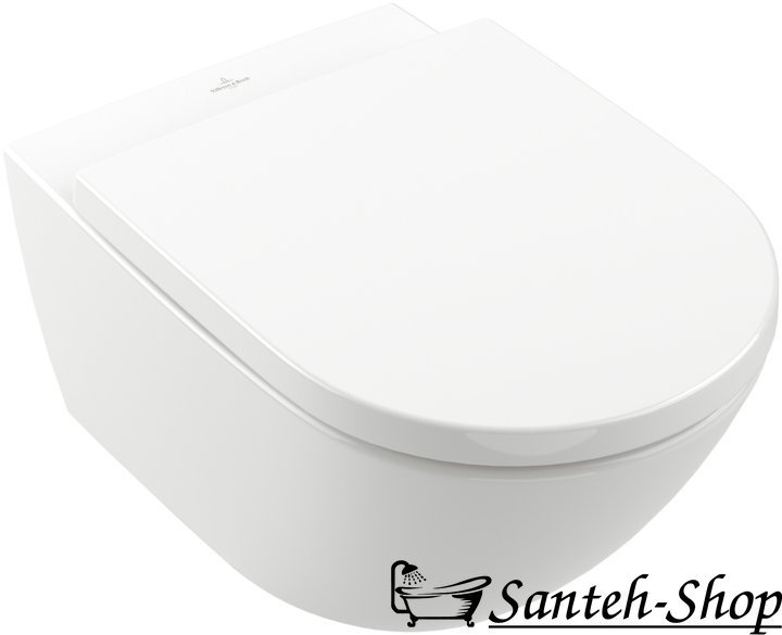 Подвесной унитаз Villeroy & Boch Subway 3.0 4670T0RW Stone White CeramicPlus 370x560х360 мм 4670T0rw фото