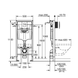 Rama pentru WC suspendat Grohe 38772001 RAPID SL 3in1 38772001 foto 2