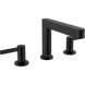 Hansgrohe Finoris 110 Baterie de lavoar cu 3 orificii cu picior de apăsare, negru mat (76033670) 76033670 foto 1