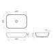 Умывальник DiMARCO Flavio DM2F004WH 60*40*13.5 см. DM2F004WH фото 3
