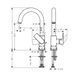 Baterie de lavoar Hansgrohe Vernis Shape 200 cu gunoi, crom (71564000) 71564000 foto 2