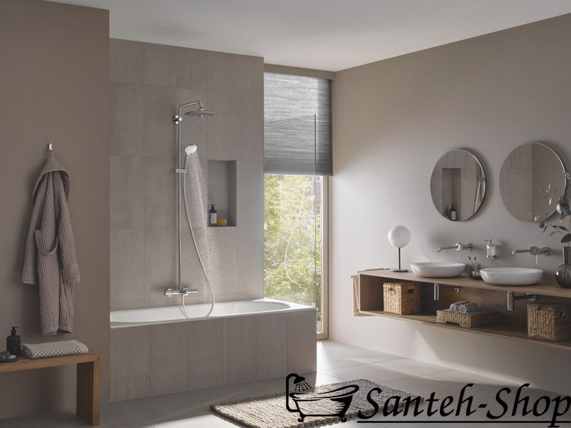 Душевая система с термостатом Grohe Euphoria System 260 для настенного монтажа для ванны, хром (27475002) 27475002 фото