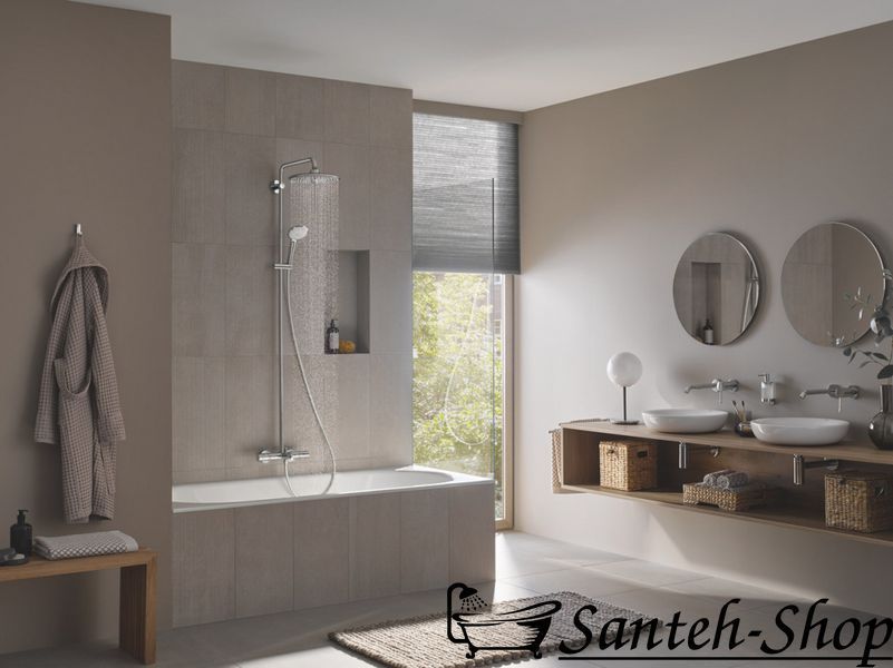 Душевая система с термостатом Grohe Euphoria System 260 для настенного монтажа для ванны, хром (27475002) 27475002 фото