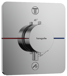 Термостат скрытого монтажа Hansgrohe ShowerSelect Comfort Q на 2 функции, Chrome (15583000) 15583000 фото