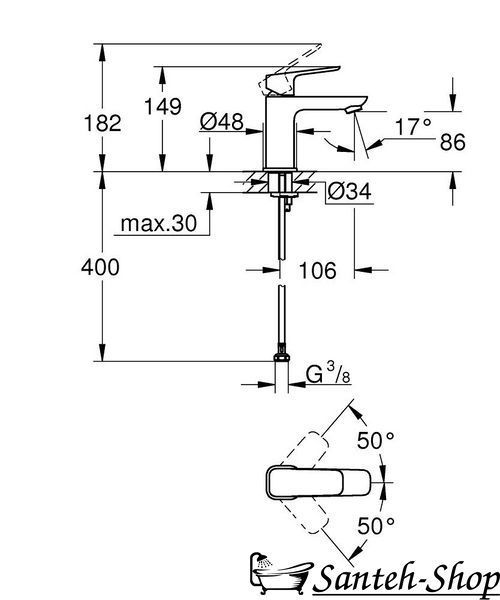 Смеситель для умывальника Grohe Cubeo 1016990000 1016990000 фото