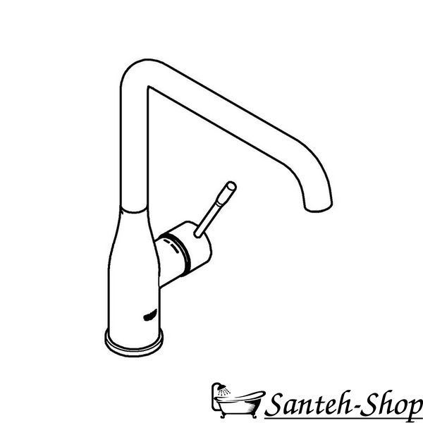 Смеситель для кухни GROHE ESSENCE 30505KF однорычажный черный матовый 30505KF0 фото