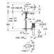 Baterie bideu GROHE Eurocube 23138000 cu supapa inferioara 23138000 foto 2