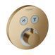 Termostat &icirc;ncastrat Hansgrohe ShowerSelect S cu 2 butoane, bronz periat (15743140) 15743140 foto 1