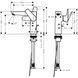 Baterie lavoar Hansgrohe Talis E 71754140 cu supapa inferioara 150 71754140 foto 2