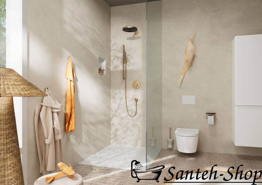 Ручной душ Hansgrohe Pulsify S 100 1jet EcoSmart, Brushed Bronze (24125140) 24125140 фото