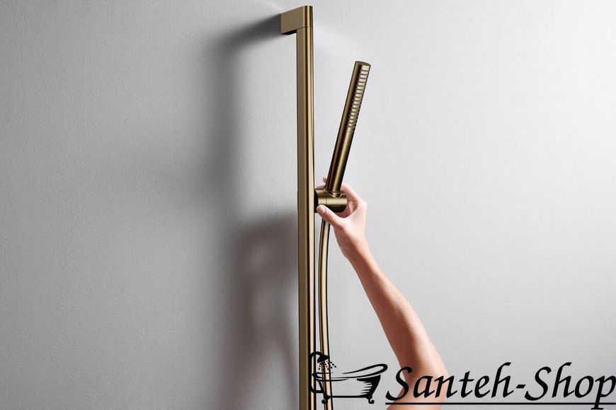 Ручной душ Hansgrohe Pulsify S 100 1jet EcoSmart, Brushed Bronze (24125140) 24125140 фото