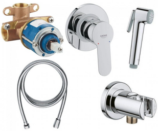 Набор гигиенического душа скрытого монтажа Bau Edge Grohe 29040000+27512001+28150002+28628000 29040000+27512001+28150002+28628000 фото