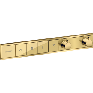 Термостат скрытого монтажа Hansgrohe RainSelect на 4 клавиши, Polished Gold Optic (15382990) 15382990 фото