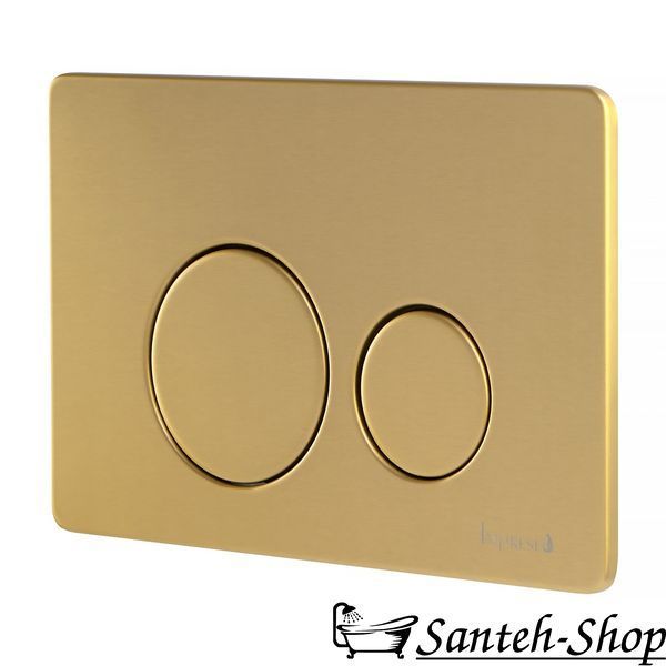 Buton de scurgere IMPRESE i-FRAME i7111SG din oțel inoxidabil auriu satinat i7111SG foto