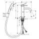 Baterie lavoar Hansgrohe Tecturis S 73211670 73211670 foto 2
