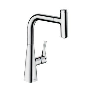 Смеситель для кухни Hansgrohe Metris Select 240 1jet с вытяжным душем, хром (14857000) 14857000 фото