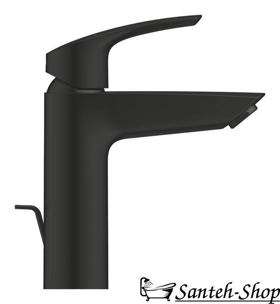 Grohe Eurosmart S-Size baterie lavoar cu buton de gunoi, negru mat (239222433) 239222433 foto