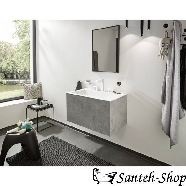 Hansgrohe Finoris 160 Baterie de lavoar cu 3 orificii cu picior de apăsare, alb mat (76034700) 76034700 foto