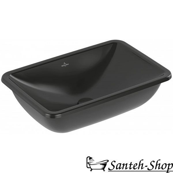 Умывальник Villeroy & Boch Loop & friends 540 x 540 мм 4A5700R7 черный 4A5700R7 фото