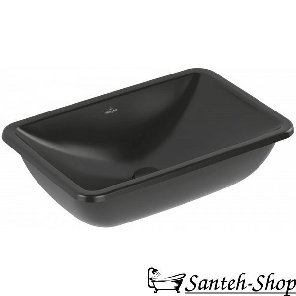 Умывальник Villeroy & Boch Loop & friends 540 x 540 мм 4A5700R7 черный 4A5700R7 фото