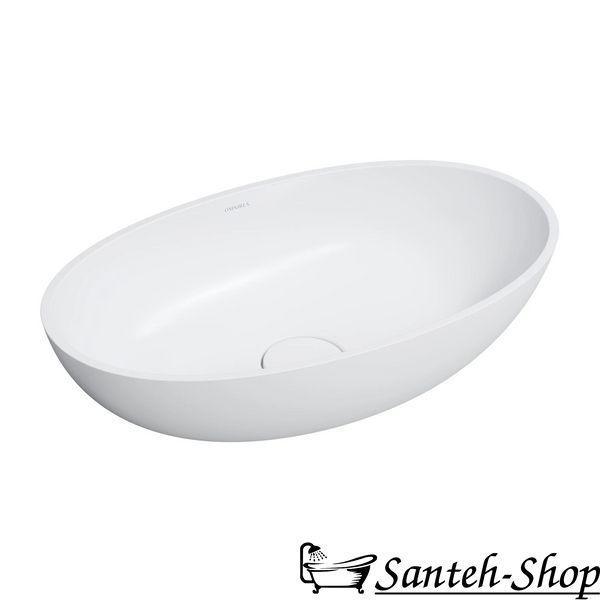 Lavoar Omnires Shell SHELLUNBM, alb mat, 60x35 cm SHELLUNBM foto