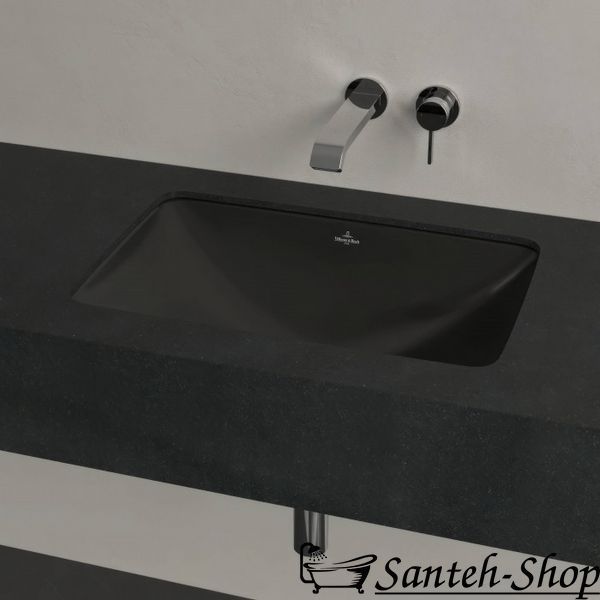 Умывальник Villeroy & Boch Loop & friends 540 x 540 мм 4A5700R7 черный 4A5700R7 фото