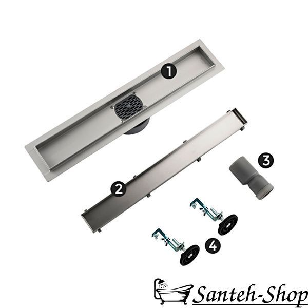 Rigola de duș Gappo G87007-4 obturator uscat 7x70 cm G87007-4 foto