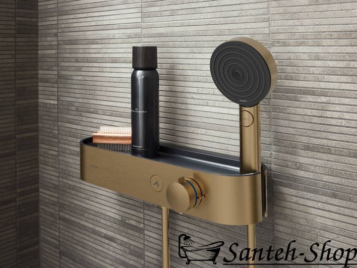 Термостат Hansgrohe ShowerTablet Select 400 мм для душа, Brushed Bronze (24360140) 24360140 фото
